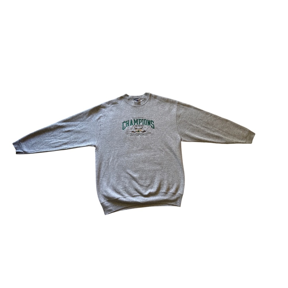 Vintage Pro Player Dallas Stars 1999 Stanley Cup Champions Sweatshirt Gray XL